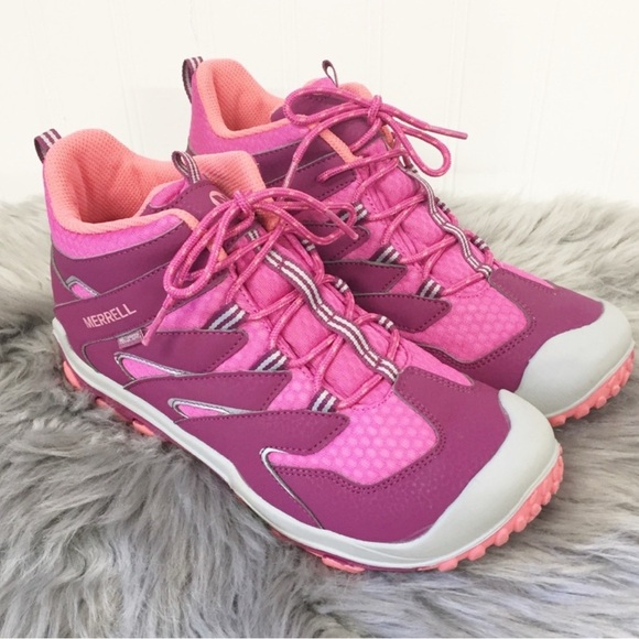 Merrell  Chameleon 7 Access Mid Waterproof Hiking Size Girls 7M or Women 6-6.5 - Picture 1 of 11